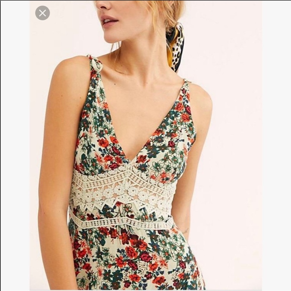 Free People Claire Printed Maxi Slip Dress - Picture 4 of 7